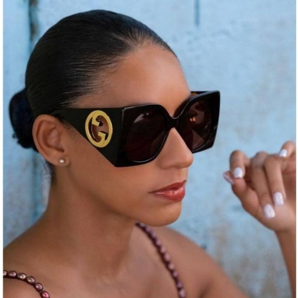 Gucci GG1254S 001 Square Sunglasses - Black/Grey - Picture 7 of 12